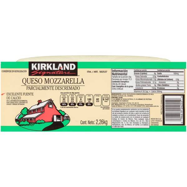 Kirkland Signature Mozzarella Cheese Block (2.26 kg)