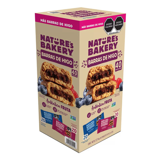 Nature's Bakery Assorted Fig Bars 40 pieces of 56.7 g
