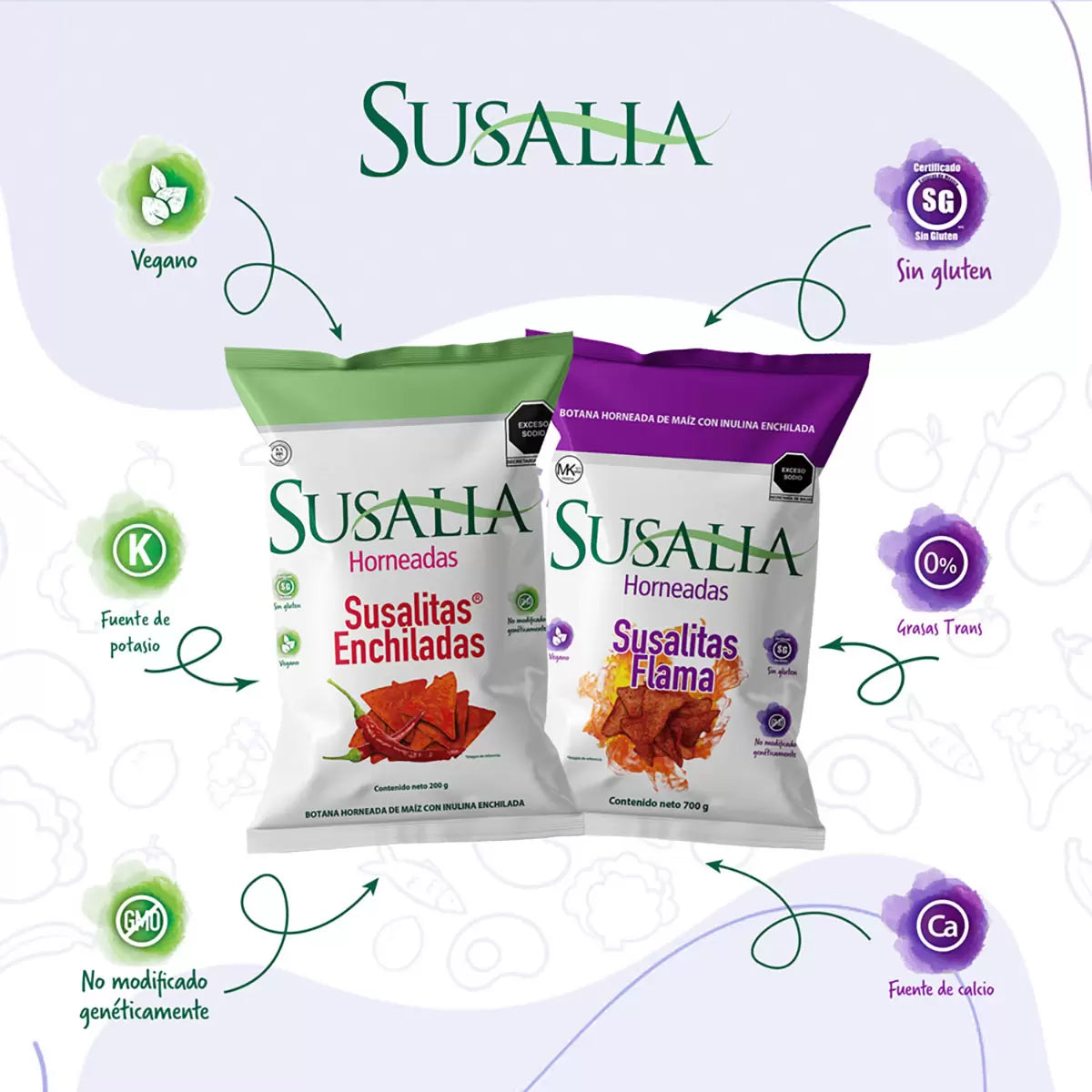 Susalia Healthy Snacks Assortment (20 pieces of 50 g)