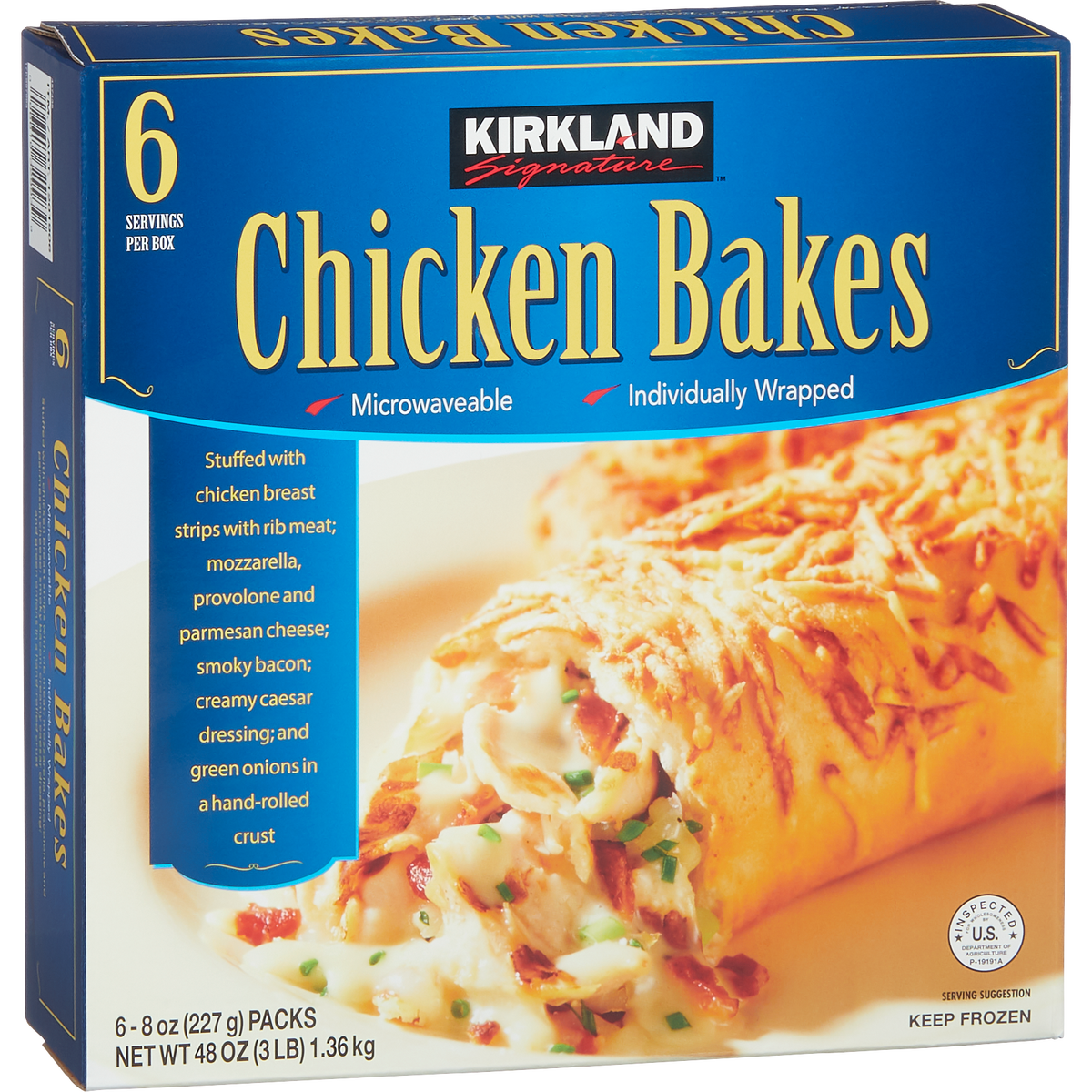 Kirkland Signature Chicken Bakes, 8 oz, 6 ct