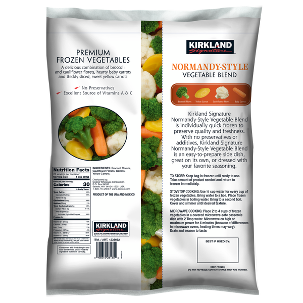 Kirkland Signature Normandy Style Vegetable Blend (2.49 kg)
