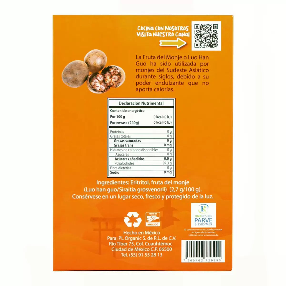 Monk Fruit Sweetener 80 packets of 3 g