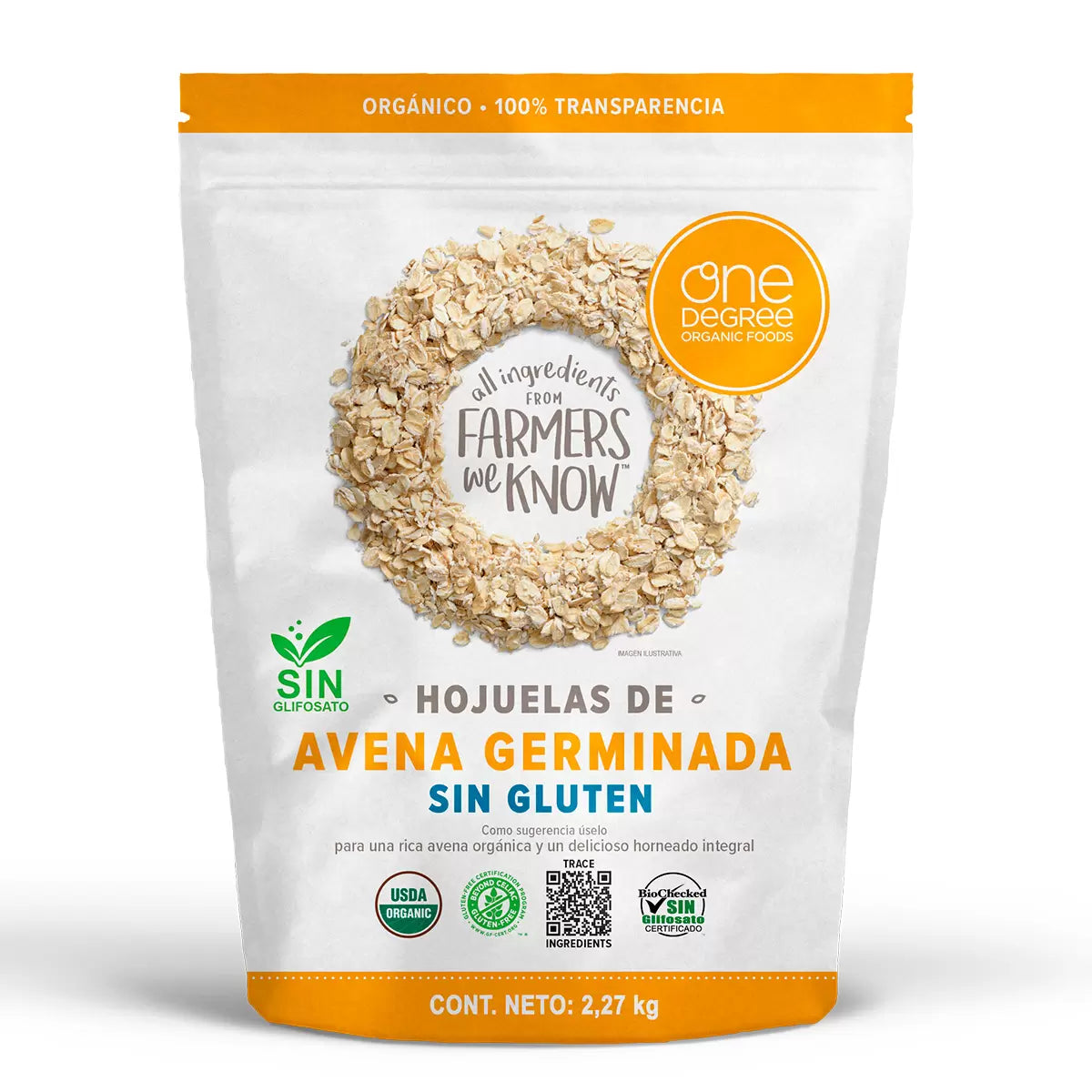 One Degree Gluten-Free Sprouted Oats 2.27 kg