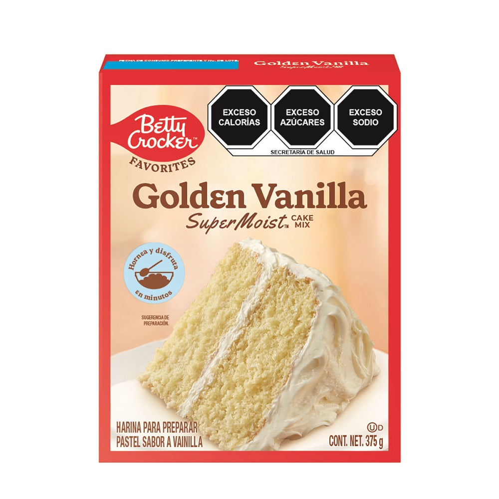 Betty Crocker Golden Vanilla Cake Mix, 375g (13.2 oz)
