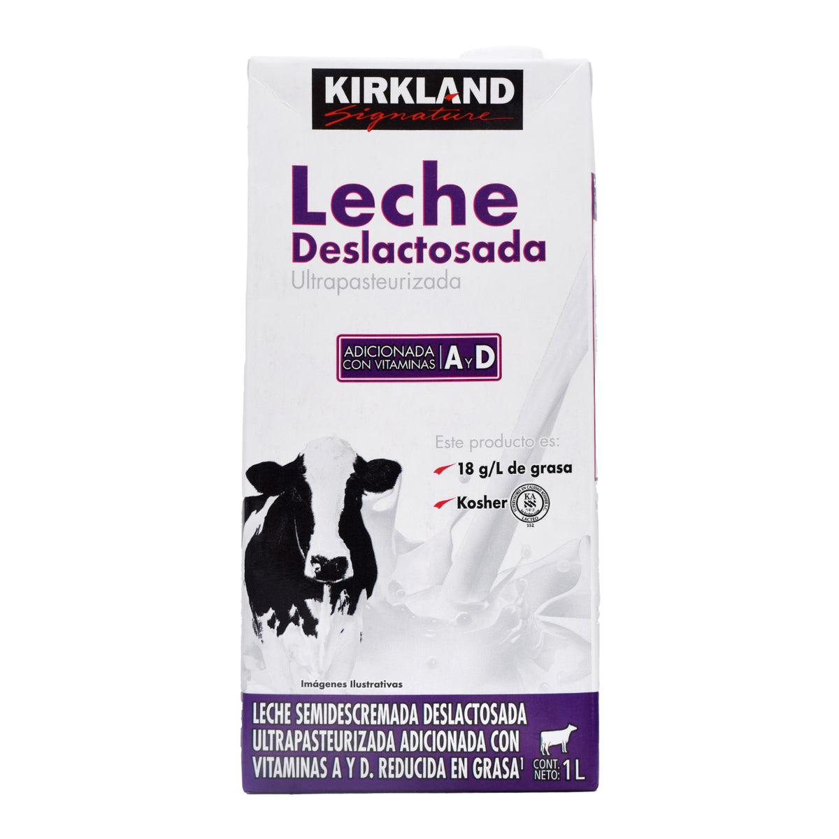 Kirkland Signature Ultra-Pasteurized Lactose-Free Milk (12-pack, 1 L each)