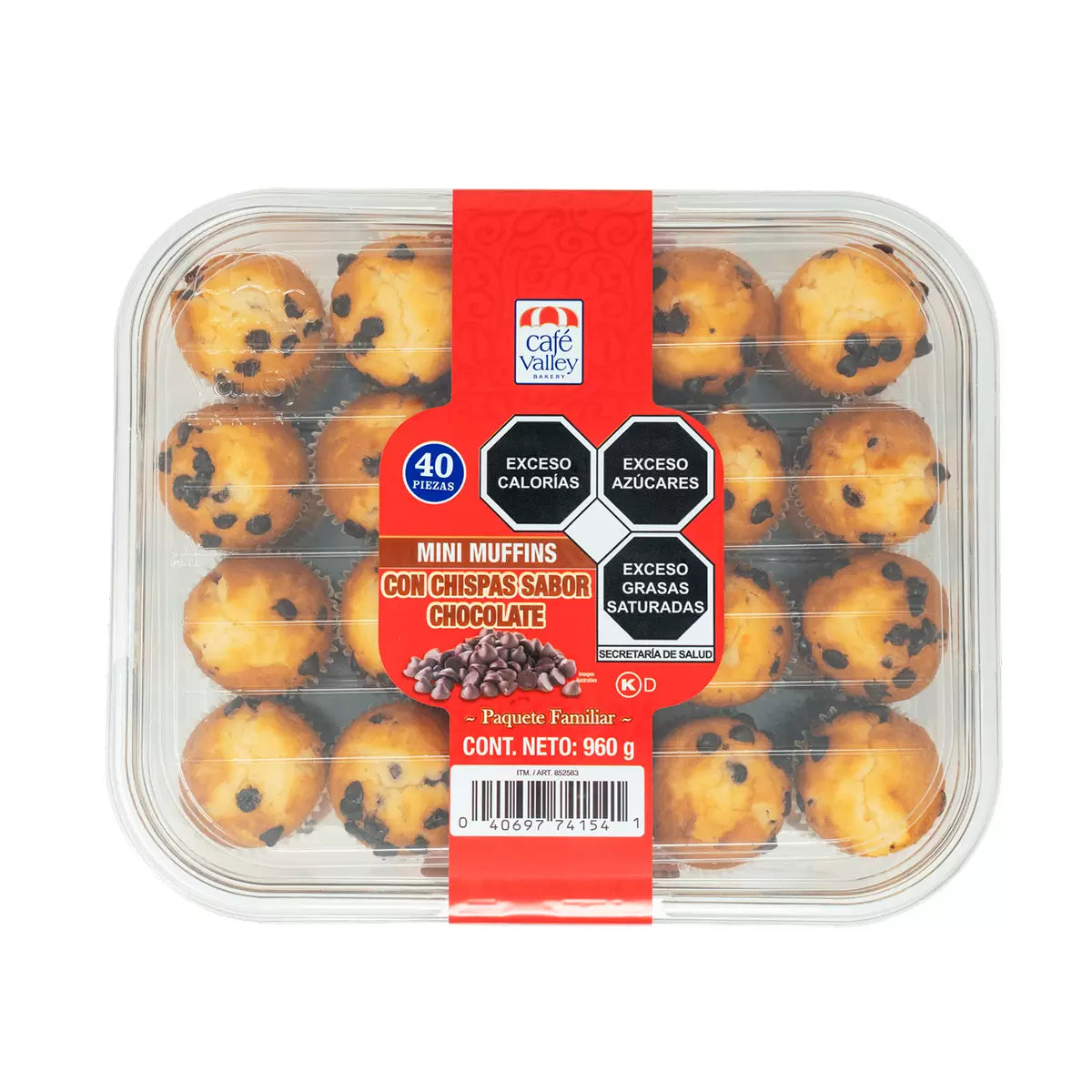 Café Valley Bakery Mini Chocolate Chip Muffins (960 g)