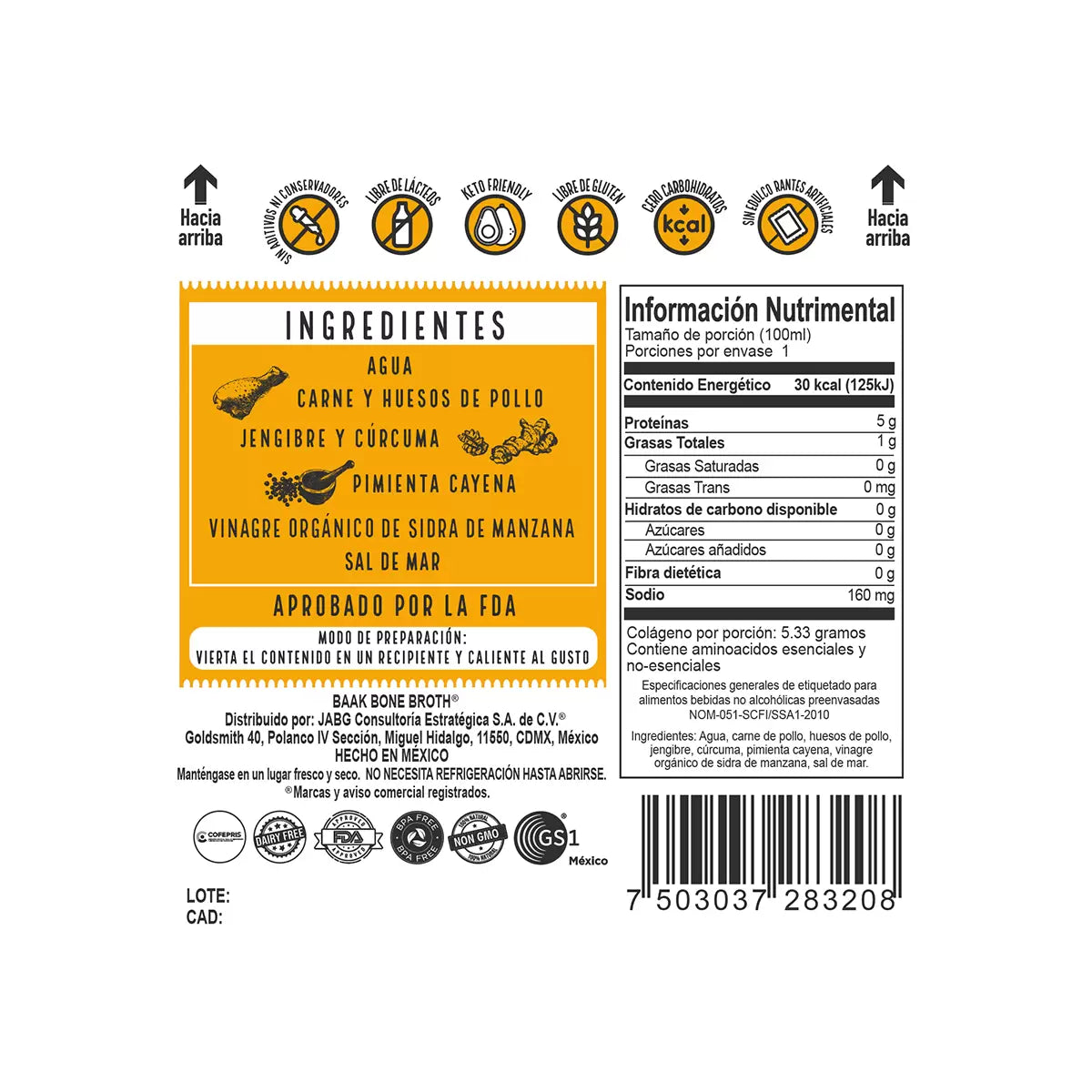 Baak Bone Broth 28 pcs of 140 ml