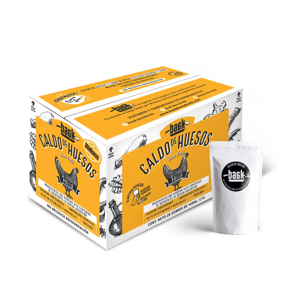 Baak Bone Broth 28 pcs of 140 ml