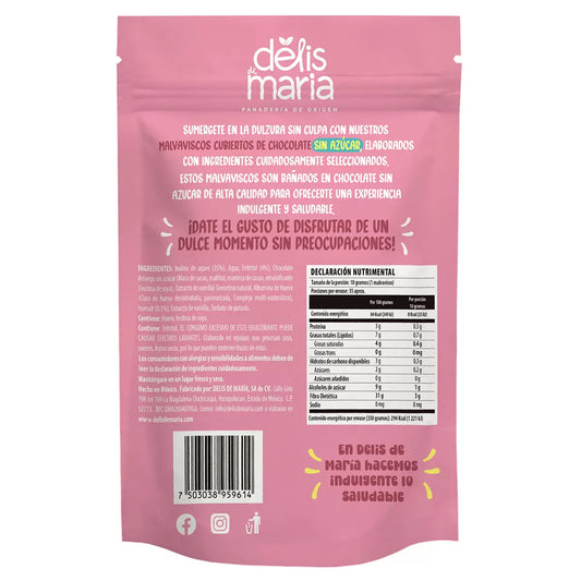 Maria's Delis Chocolate-Covered Marshmallows, No Added Sugar, 350 g