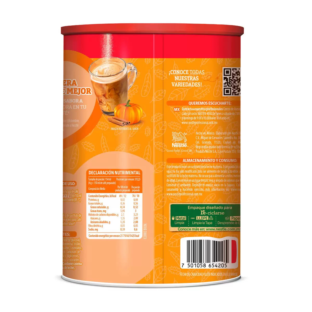 Coffee Mate Powdered Creamer - Pumpkin Spice Flavor (1.25 kg)