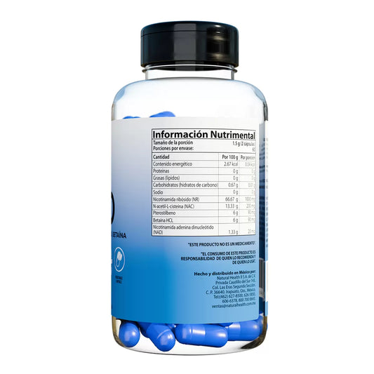 All Nature NAD EterNAD – 120 Capsules, 750mg Each