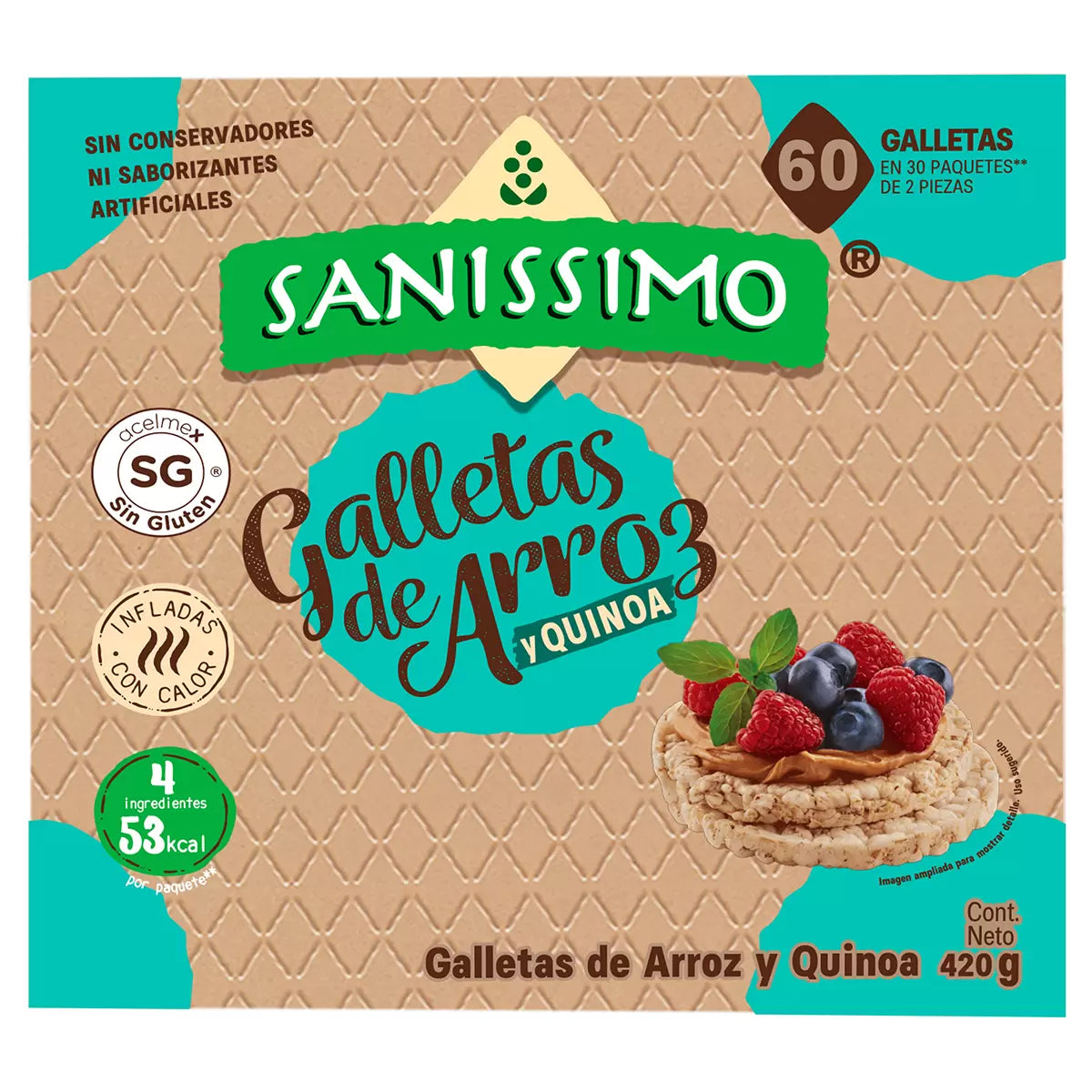 Organic Rice Crackers 30 packets - 12g