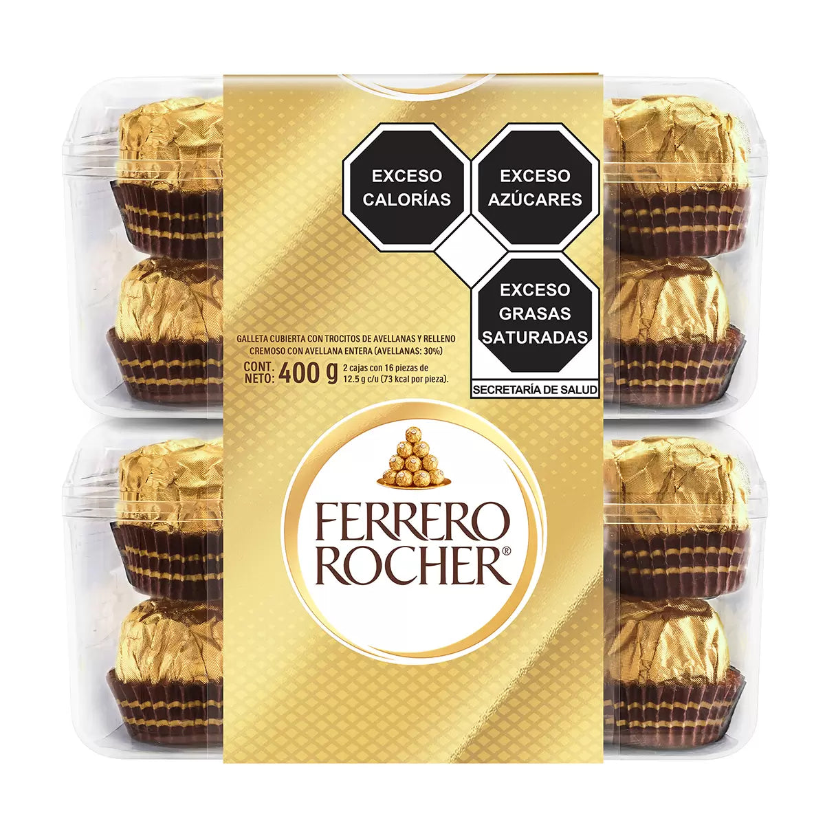 Ferrero Rocher Hazelnut Chocolates (32 ct, 12.5 g each)