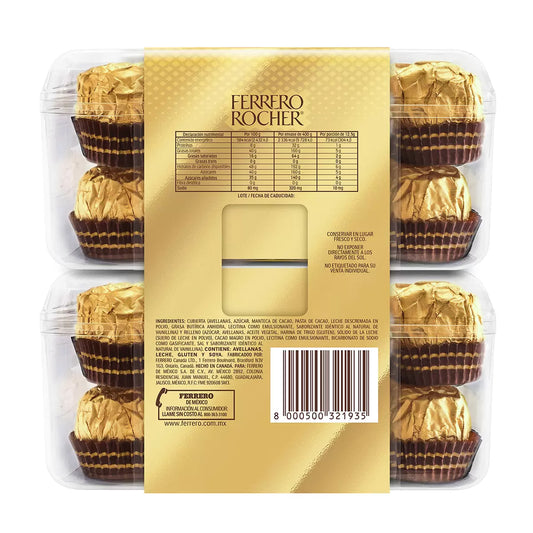 Ferrero Rocher Hazelnut Chocolates (32 ct, 12.5 g each)
