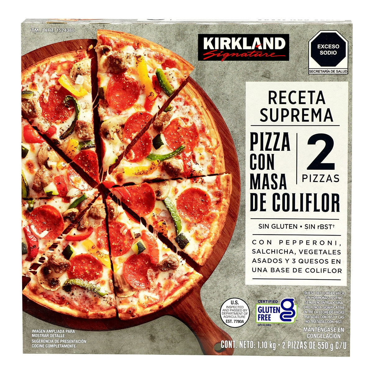 Kirkland Signature Cauliflower Crust Supreme Pizza (2 ct)