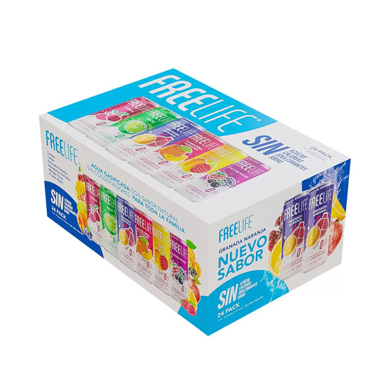 Free Life Flavored Sparkling Water 24 / 355 ml