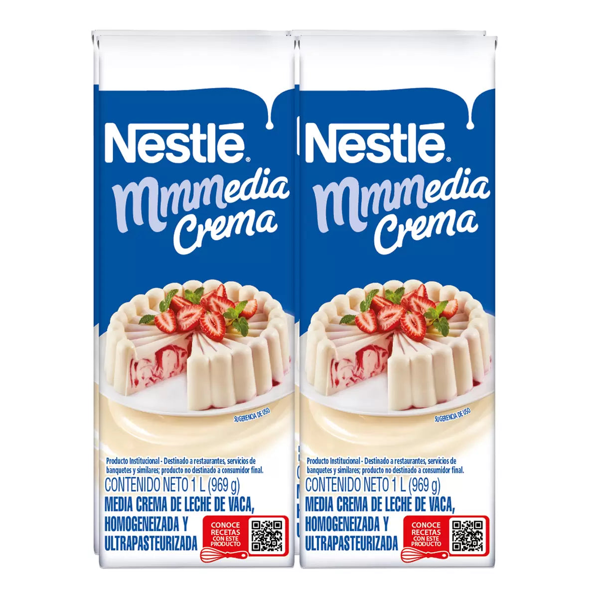 Nestlé Media Crema (4-pack, 1 L each)