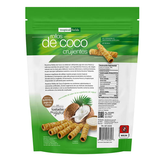 Tropical Fields Crispy Coconut Rolls, 400 g