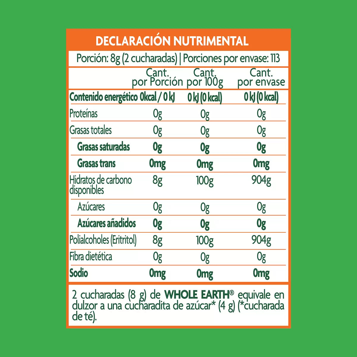 Whole Earth Erythritol and Monk Fruit Sweetener 908 g