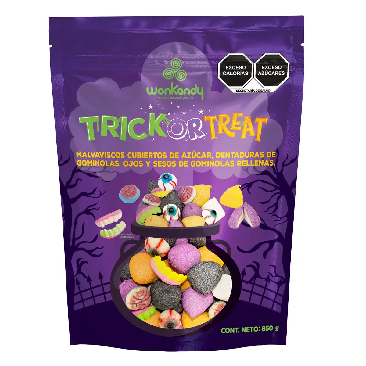 Wonkandy Trick or Treat Sugar-Coated Marshmallows 850 g