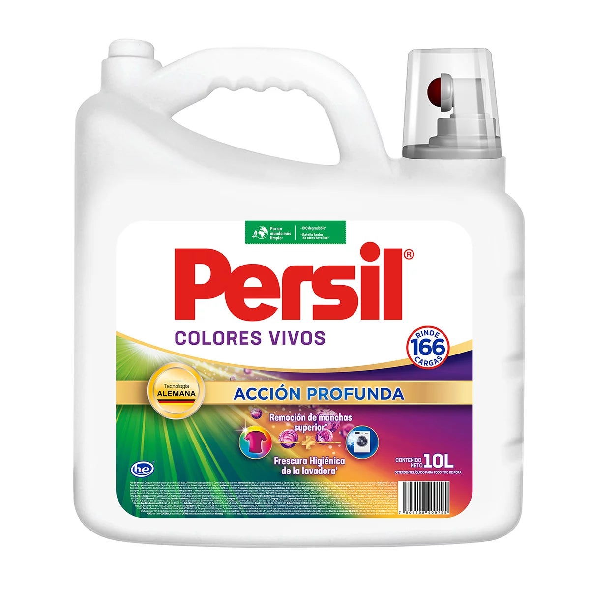 Persil Gel Colour Protect Laundry Detergent for Colored Clothes - 10 L