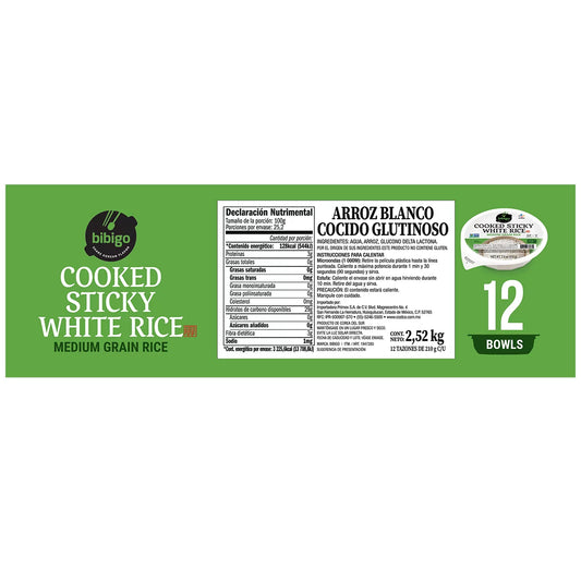 Bibigo Cooked Sticky Rice 12/210 g