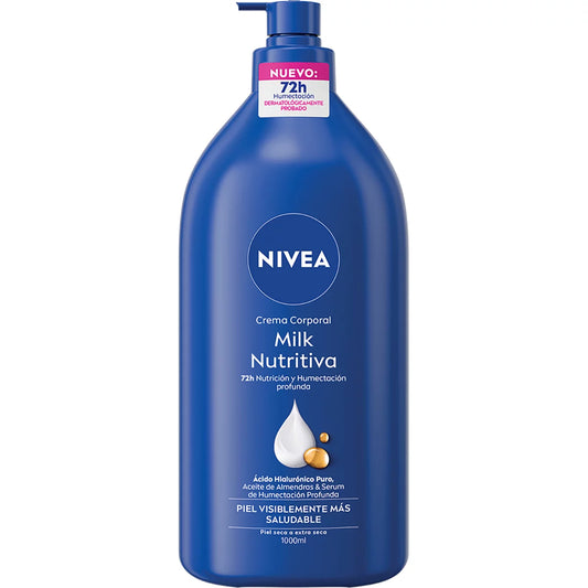 Nivea Body Milk Body Cream (2 bottles, 1 L each + 100 ml)