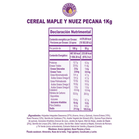 Dasavena Maple & Pecan Nut Cereal (1 kg)