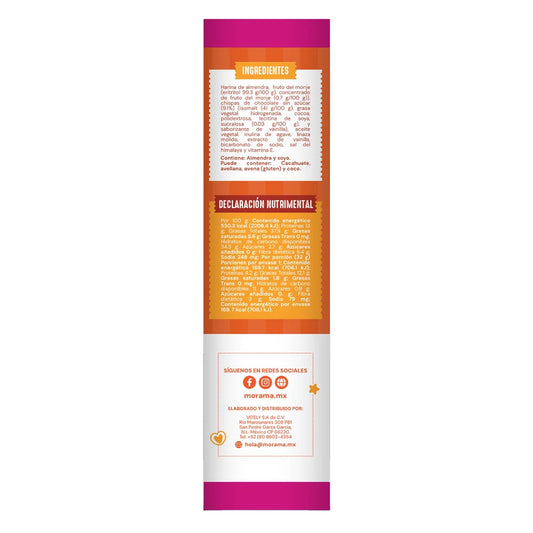 Morama Almond Flour Keto Cookies with Chocolate Chips (384g)