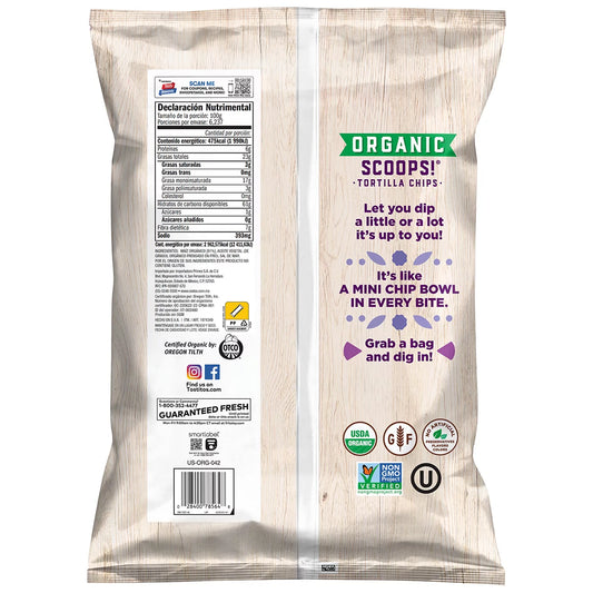 Tostitos Organic Scoops Tortilla Chips, 22 oz