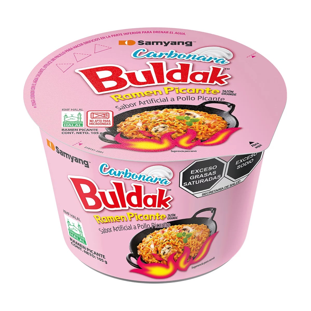 Buldak Hot Chicken Flavor Ramen Carbonara - 6 / 3.7 oz (105 g)*