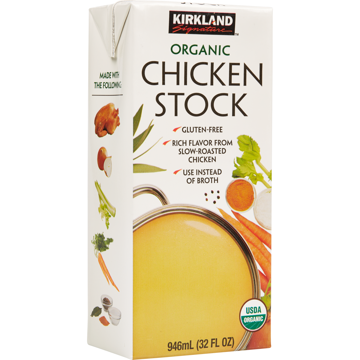 Kirkland Signature Organic Chicken Stock 1 l