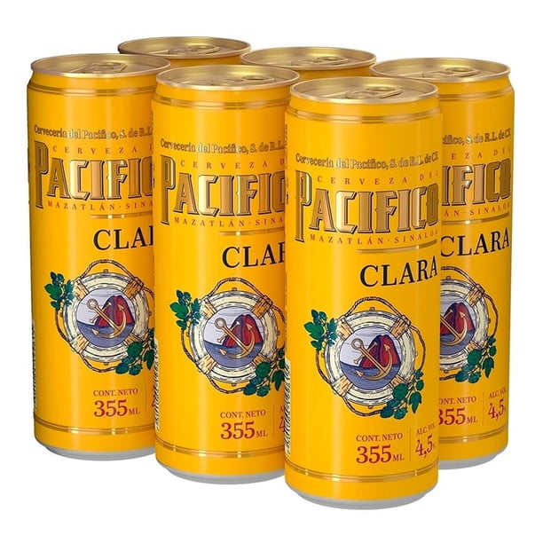 Pacifico Clara Pilsner Beer (355 ml – 6 Pack)