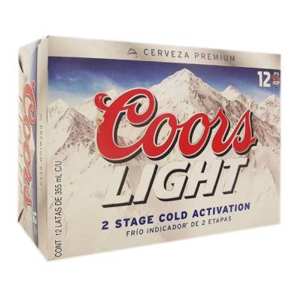 Coors Light Light Lager Beer - 12 Pack / 355 ml
