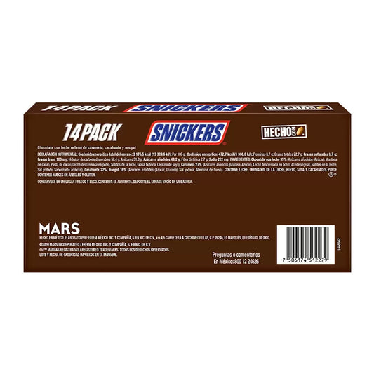 Snickers Chocolate Candy Bars 14-Count