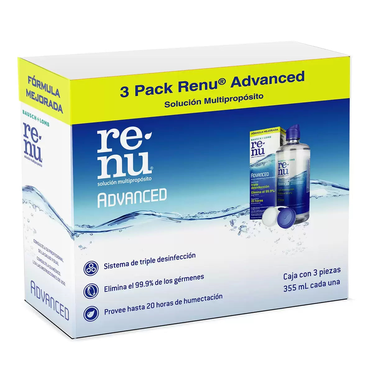 Renu Advanced Multi-Purpose Solution, 3-Pack (355 mL each)
