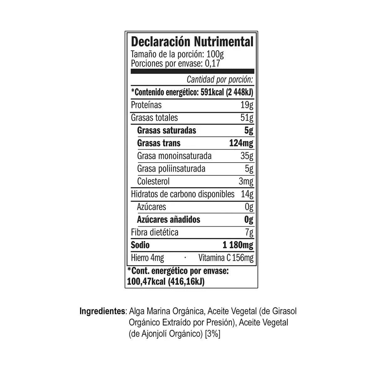 Kirkland Signature Organic Roasted Seaweed, 0.6 oz, 10-count