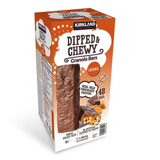 Kirkland Signature Dipped & Chewy Caramel Granola Bars 48 pz