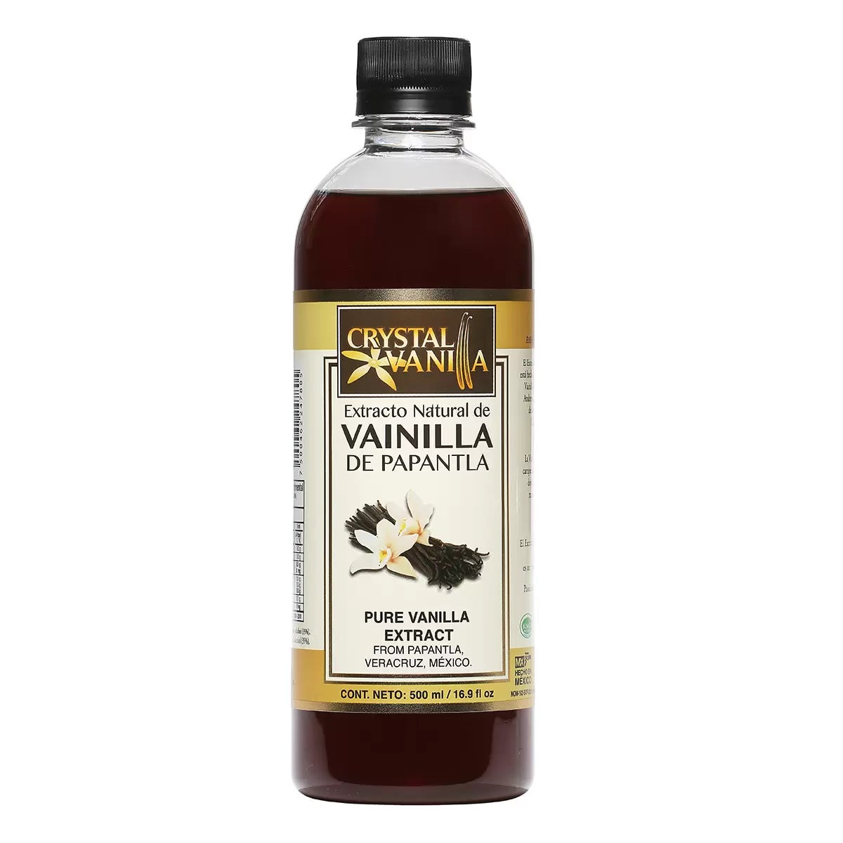 Crystal Vanilla Pure Vanilla Extract (500 ml / 16.9 fl oz)