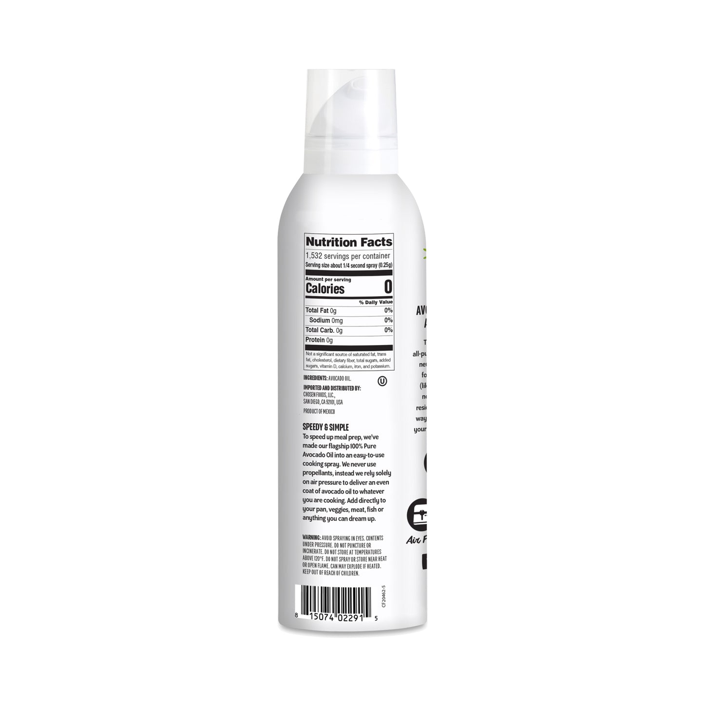 Chosen Foods Avocado Oil Spray, 13.5 oz, 2 ct
