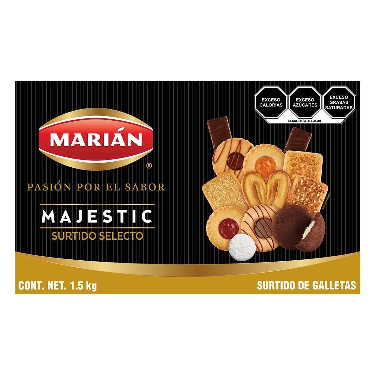Marián Majestic Select Assorted Cookies Tin, 1.5 kg / 3.3 lb