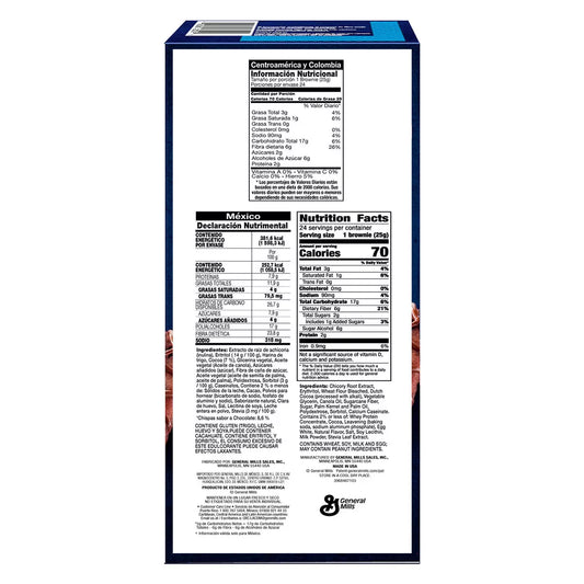 Fiber One Chocolate Chip Brownie Style Soft Baked Bars 24 pieces of 25 g