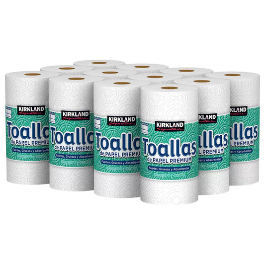 Kirkland Signature Paper Towels, 2- Ply, 160 Sheets, 12 Individually Wrapped Rolls