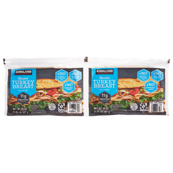 Kirkland Signature Roasted Turkey Breast, 20 oz, 2 ct