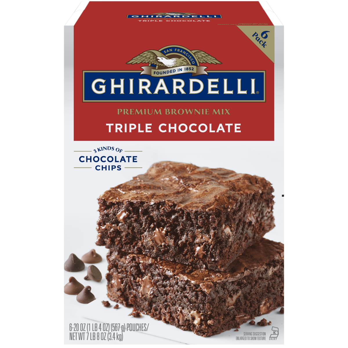 Ghirardelli Triple Chocolate Premium Brownie Mix, 7.5 lbs