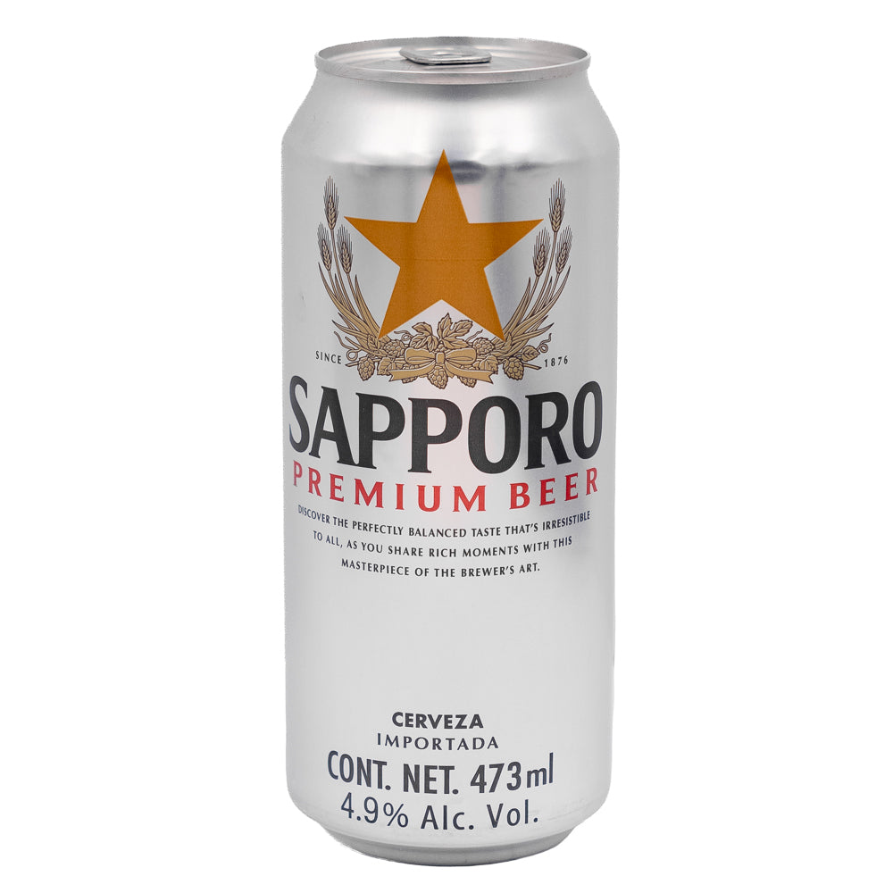 Sapporo Premium Lager Japanese Beer - 473 ml