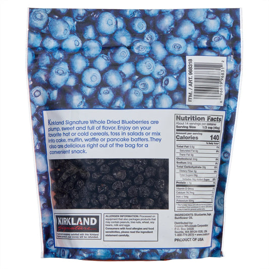 Kirkland Signature Whole Dried Blueberries 20 oz