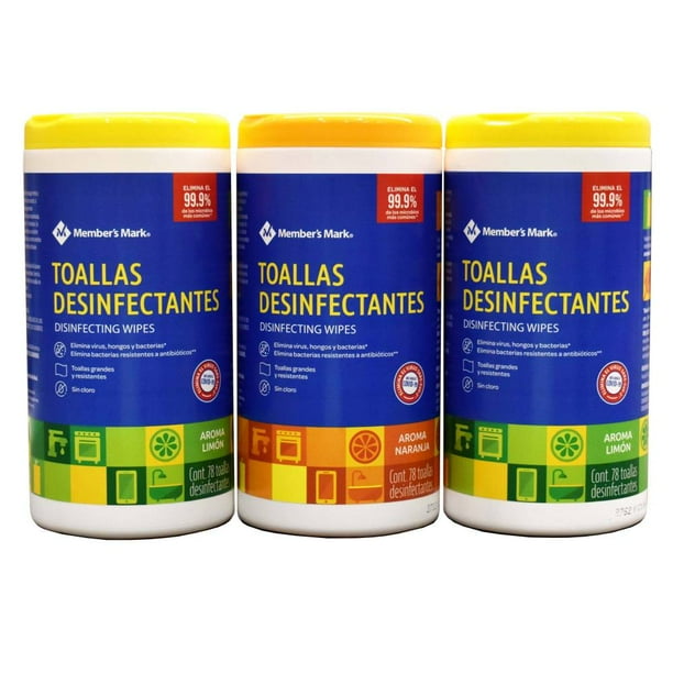 Member's Mark Disinfecting Wipes, 3 / 78 wipes