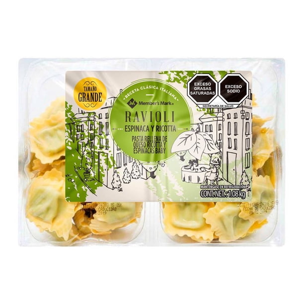 Member's Mark Spinach & Ricotta Stuffed Ravioli Pasta, 1.08 kg