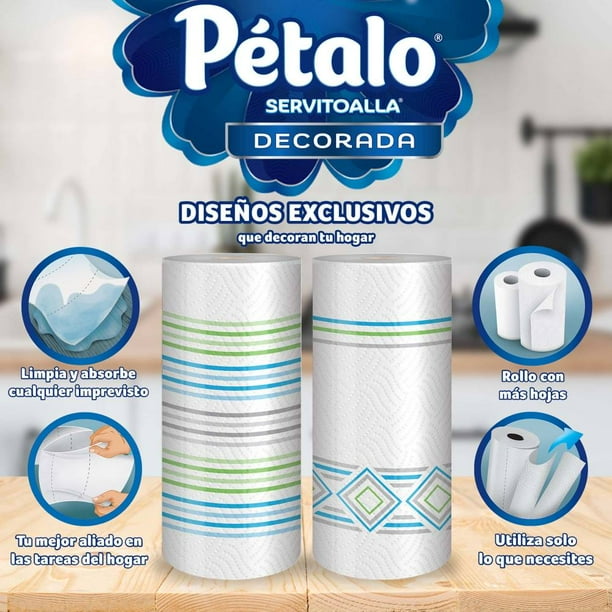 Petalo Paper Towels - 6 Rolls (180 Sheets each)